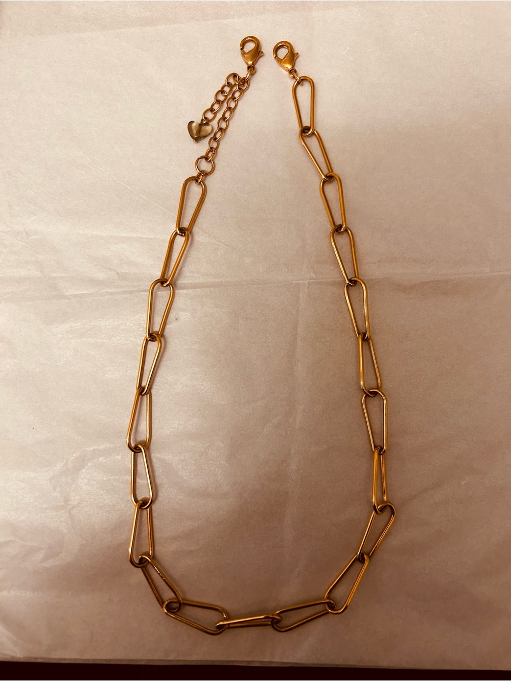 ✨Sabika “Favorites” Rose Gold Paper Clip Chain Necklace ✨